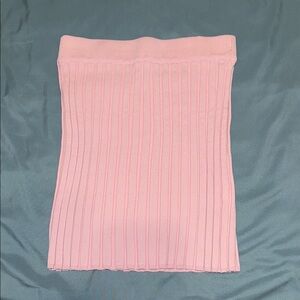 Pink Ribbed Women's Skirt